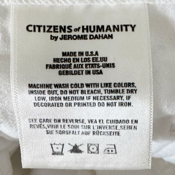 Citizens of Humanity COH Emerson Slim Boyfriend Jeans in White Size 30 - Picture 12 of 14